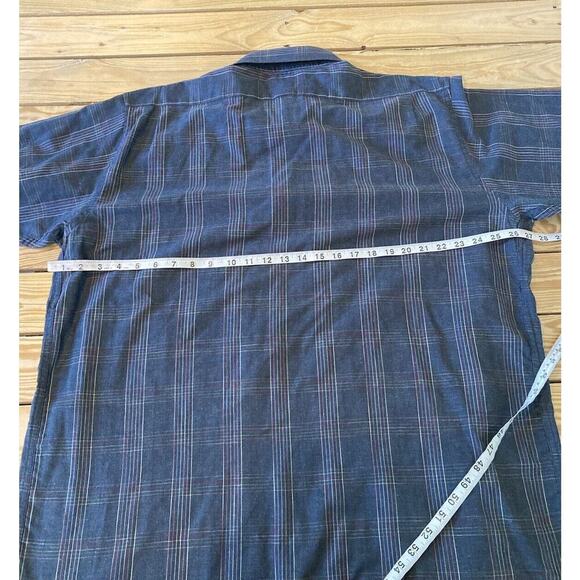 Harold Powell Short Sleeve Button Up Shirt Size 2XL Men’s Grey - Picture 6 of 6